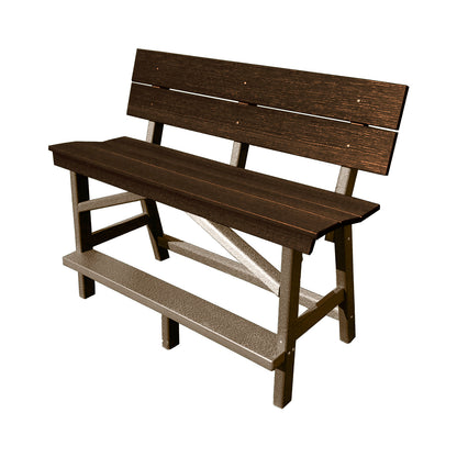 Stanton Standard Bar Height Bench with Back