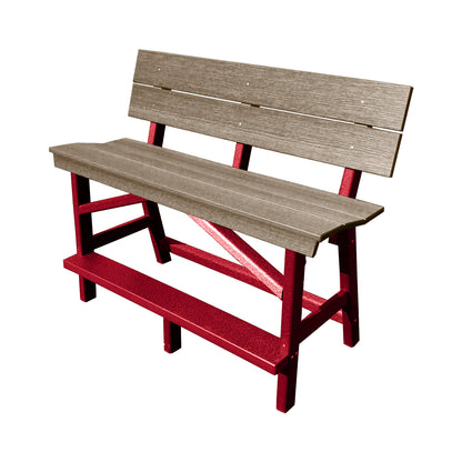 Stanton Standard Bar Height Bench with Back