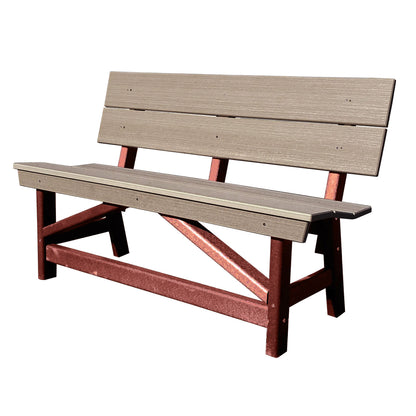 Stanton Standard Dining Height Bench with Back