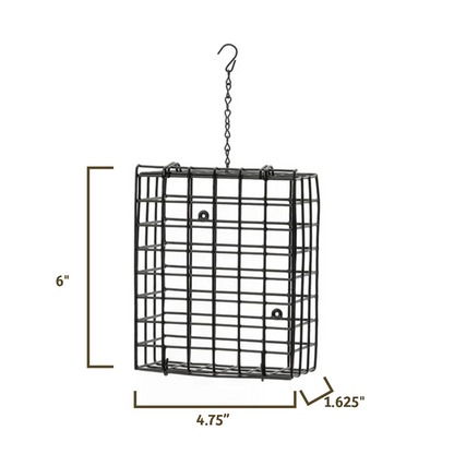 Suet Cage with Mounting Screws and Chain