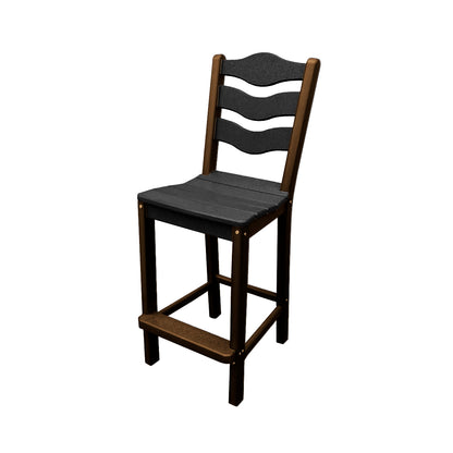 Traditional Bar Height Standard Armless Chair