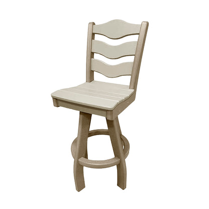 Traditional Bar Height Swivel Armless Chair