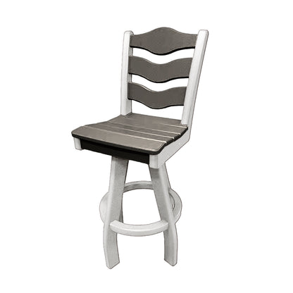 Traditional Bar Height Swivel Armless Chair
