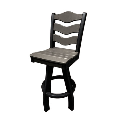Traditional Bar Height Swivel Armless Chair