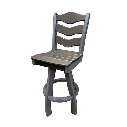 Traditional Bar Height Swivel Armless Chair