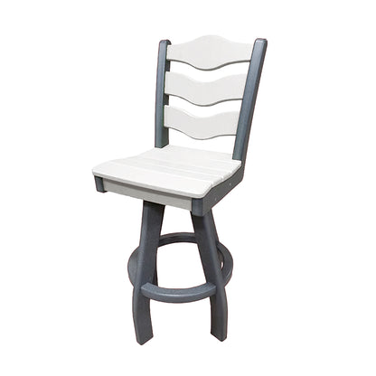 Traditional Bar Height Swivel Armless Chair