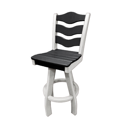 Traditional Bar Height Swivel Armless Chair