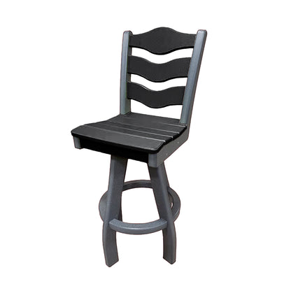 Traditional Bar Height Swivel Armless Chair