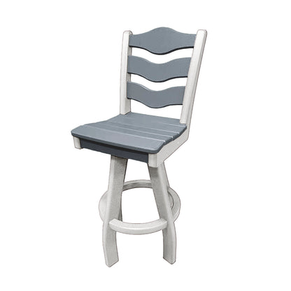 Traditional Bar Height Swivel Armless Chair