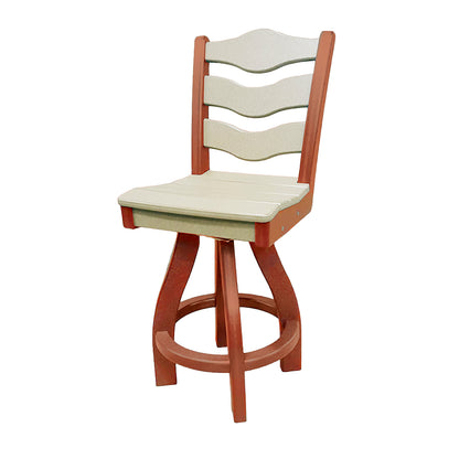 Traditional Counter Height Swivel Armless Chair