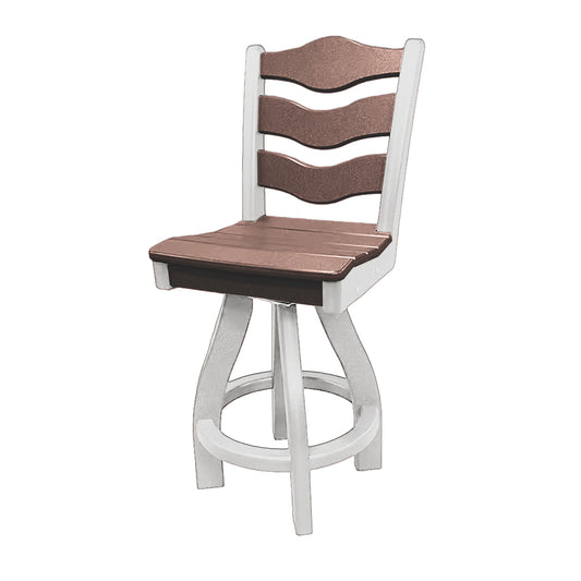 Traditional Counter Height Swivel Armless Chair