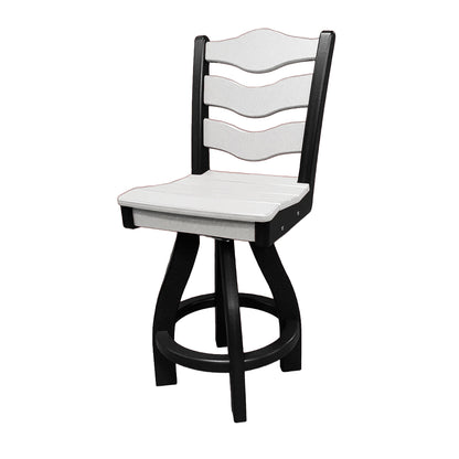 Traditional Counter Height Swivel Armless Chair