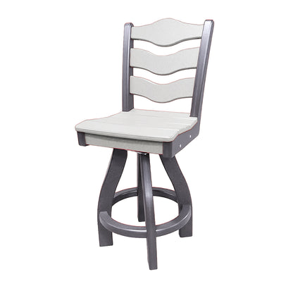 Traditional Counter Height Swivel Armless Chair