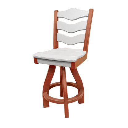 Traditional Counter Height Swivel Armless Chair