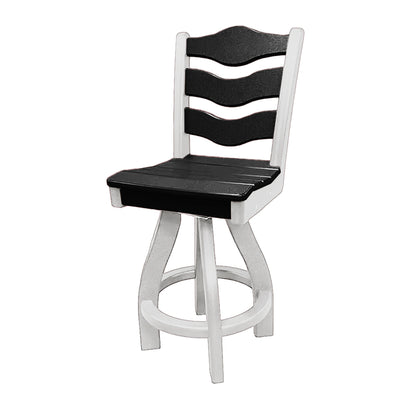 Traditional Counter Height Swivel Armless Chair