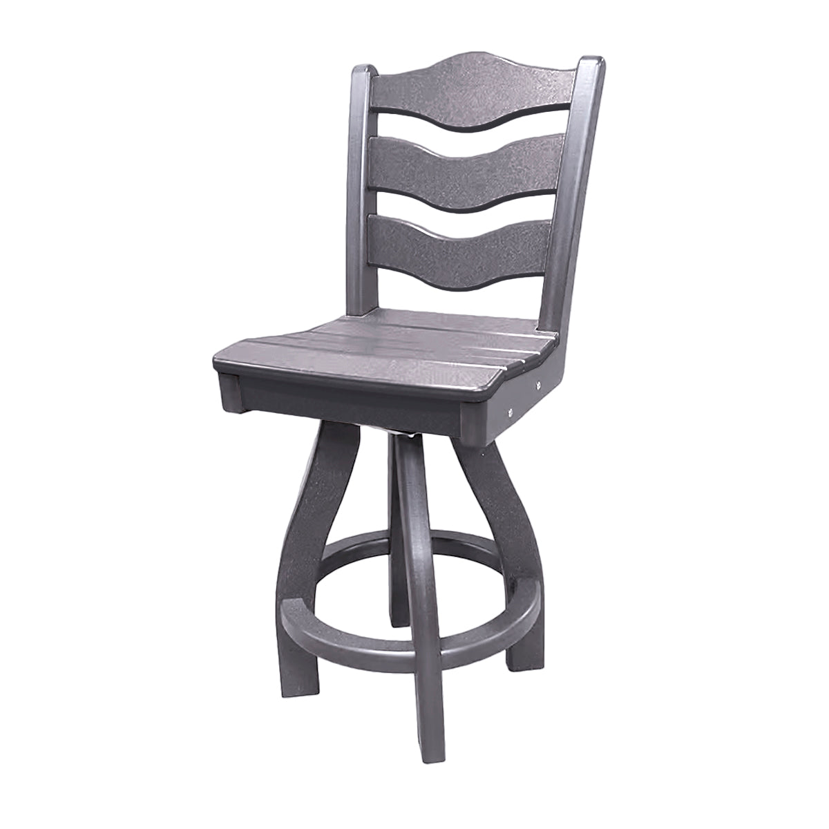 Traditional Counter Height Swivel Armless Chair
