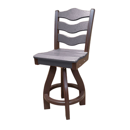 Traditional Counter Height Swivel Armless Chair