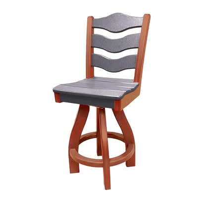 Traditional Counter Height Swivel Armless Chair