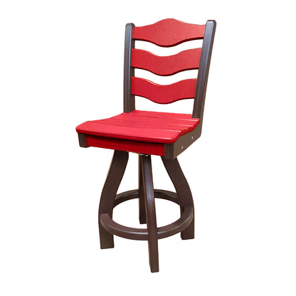 Traditional Counter Height Swivel Armless Chair