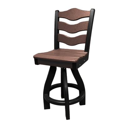 Traditional Counter Height Swivel Armless Chair