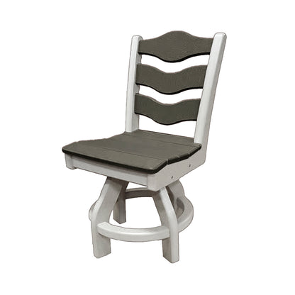Traditional Dining Height Swivel Armless Chair
