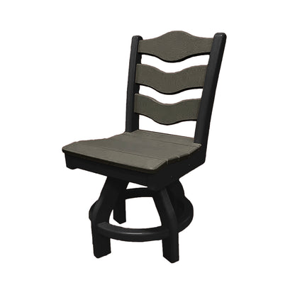 Traditional Dining Height Swivel Armless Chair