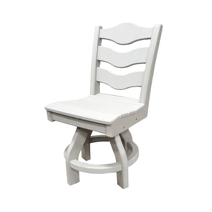 Traditional Dining Height Swivel Armless Chair