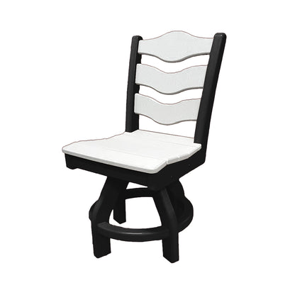 Traditional Dining Height Swivel Armless Chair