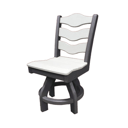 Traditional Dining Height Swivel Armless Chair
