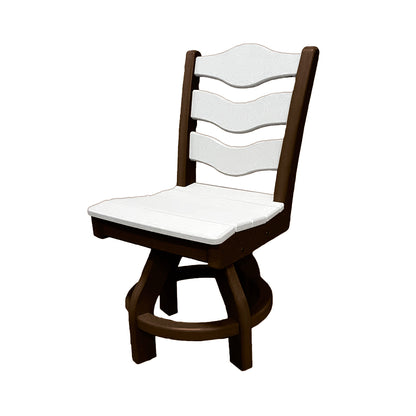 Traditional Dining Height Swivel Armless Chair