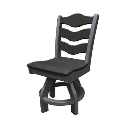 Traditional Dining Height Swivel Armless Chair