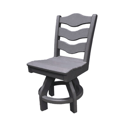 Traditional Dining Height Swivel Armless Chair