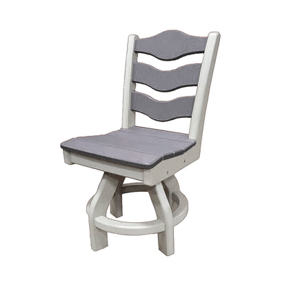 Traditional Dining Height Swivel Armless Chair