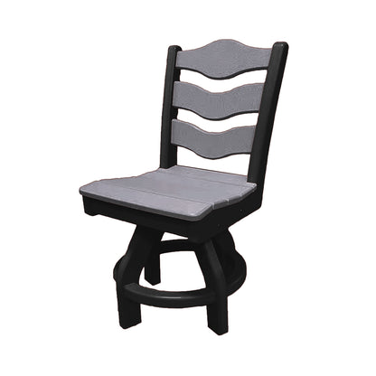 Traditional Dining Height Swivel Armless Chair