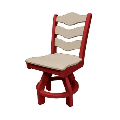 Traditional Dining Height Swivel Armless Chair