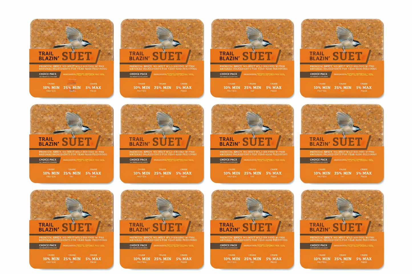 Hot Red Pepper No Melt Suet - 12 Pack