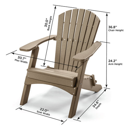 Classic Folding Adirondack Chair - Birds Choice