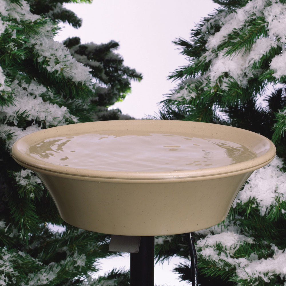 14" Heated Bird Bath for Deck Mount or Pole Mount - Birds Choice