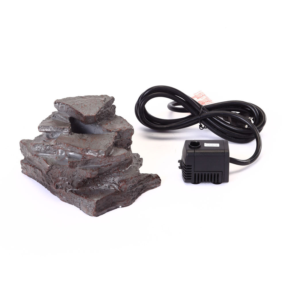 Layered Waterfall Rock for Bird Bath Electric Pump Included - Birds Choice