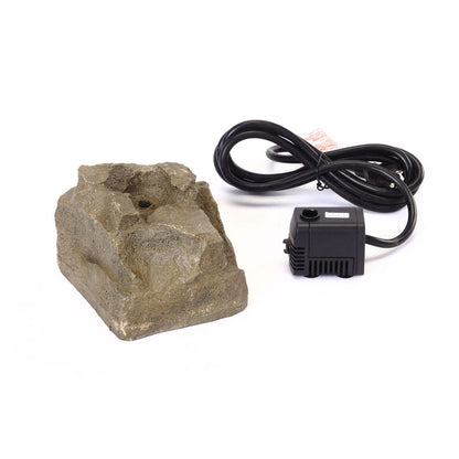 Granite Bubbler Rock for Bird Bath Electric Pump Included - Birds Choice