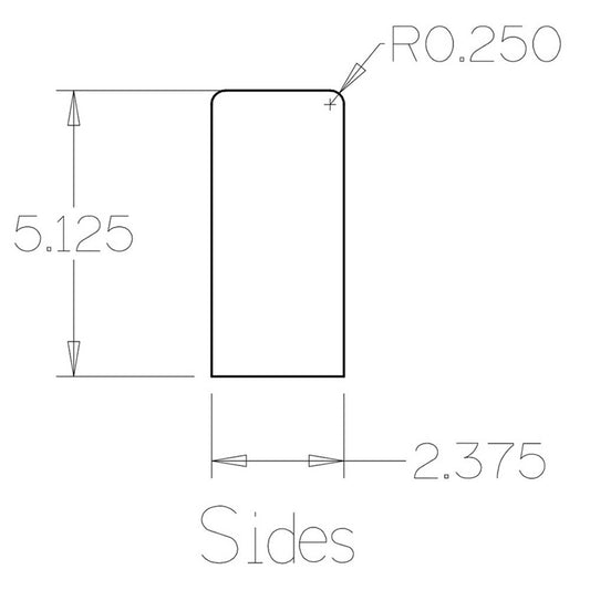 Replacement Plexiglass for WBUR450S End