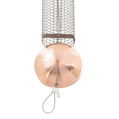 Copper Large Mesh Hanging Bird Feeder for Shelled Peanuts - Birds Choice