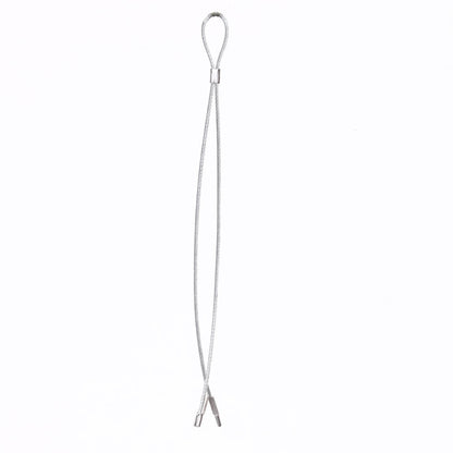 Silver Bird Feeder Push In Hanging Cable 13" - Birds Choice