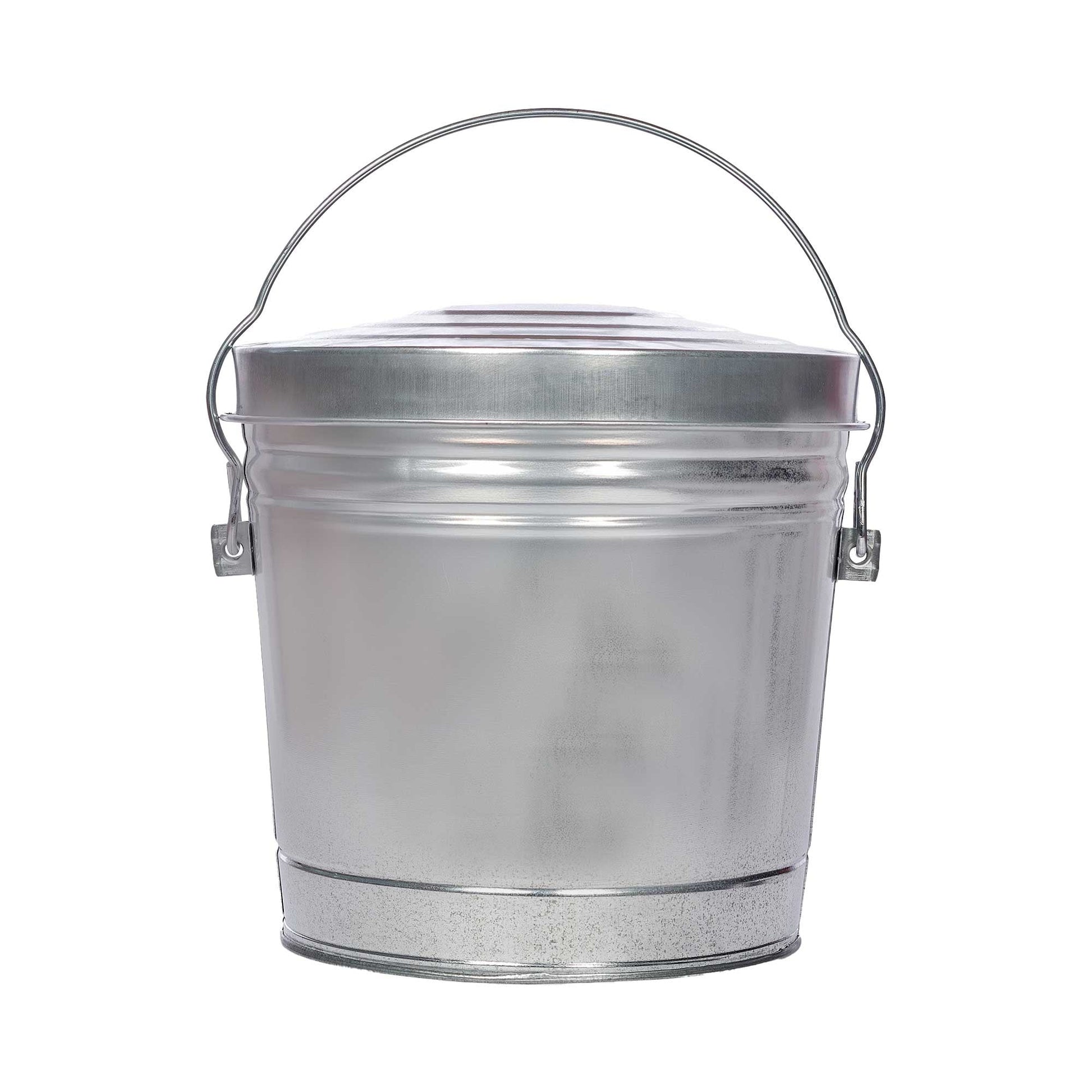 Galvanized Steel Locking Lid Seed Can with Lid - 6 Gallon - Birds Choice