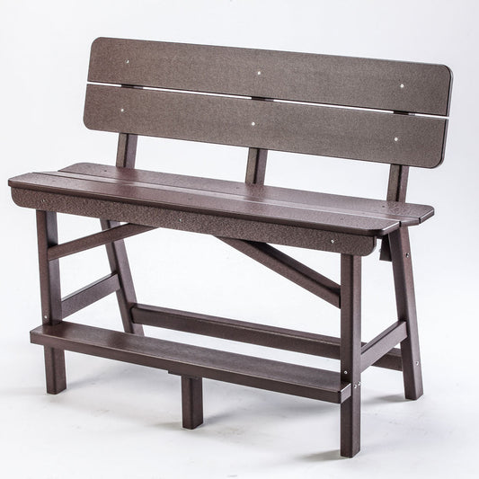 Classic Standard Bar Height Bench with Back - Birds Choice