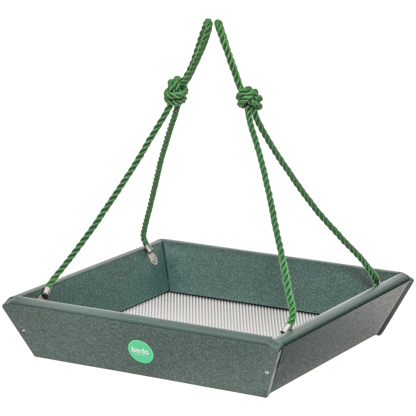 Hanging Tray Bird Feeder Color Pop Collection in Evergreen Recycled Plastic - Birds Choice