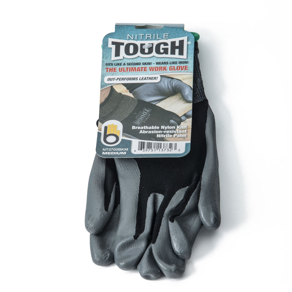 Nitrile Touch Gardening Gloves Black Size Medium - Birds Choice