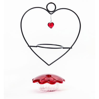 Hummingbird Feeder Heart Shape for Nectar - Birds Choice