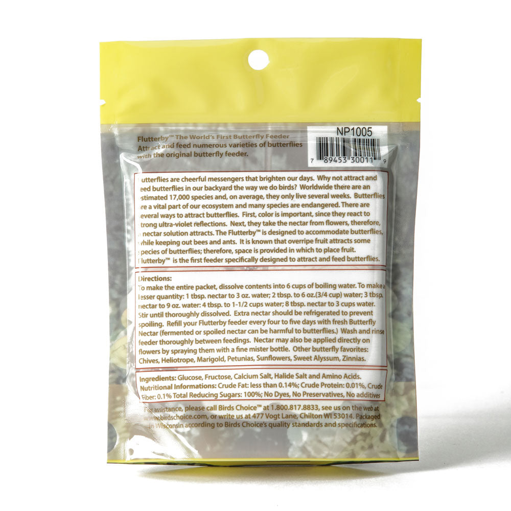 Butterfly Nectar 7.5 oz. Resealable Pouch - Birds Choice