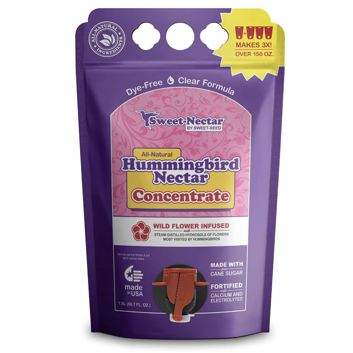 Sweet-Seed Hummingbird Nectar Concentrate, 1.5L, Case Pack of 4